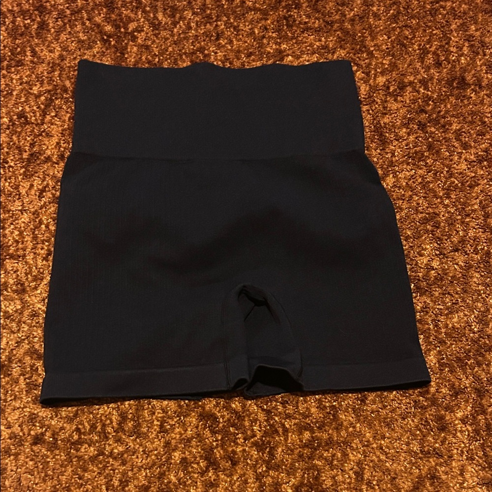 High-Waisted Black Women's Bike Shorts